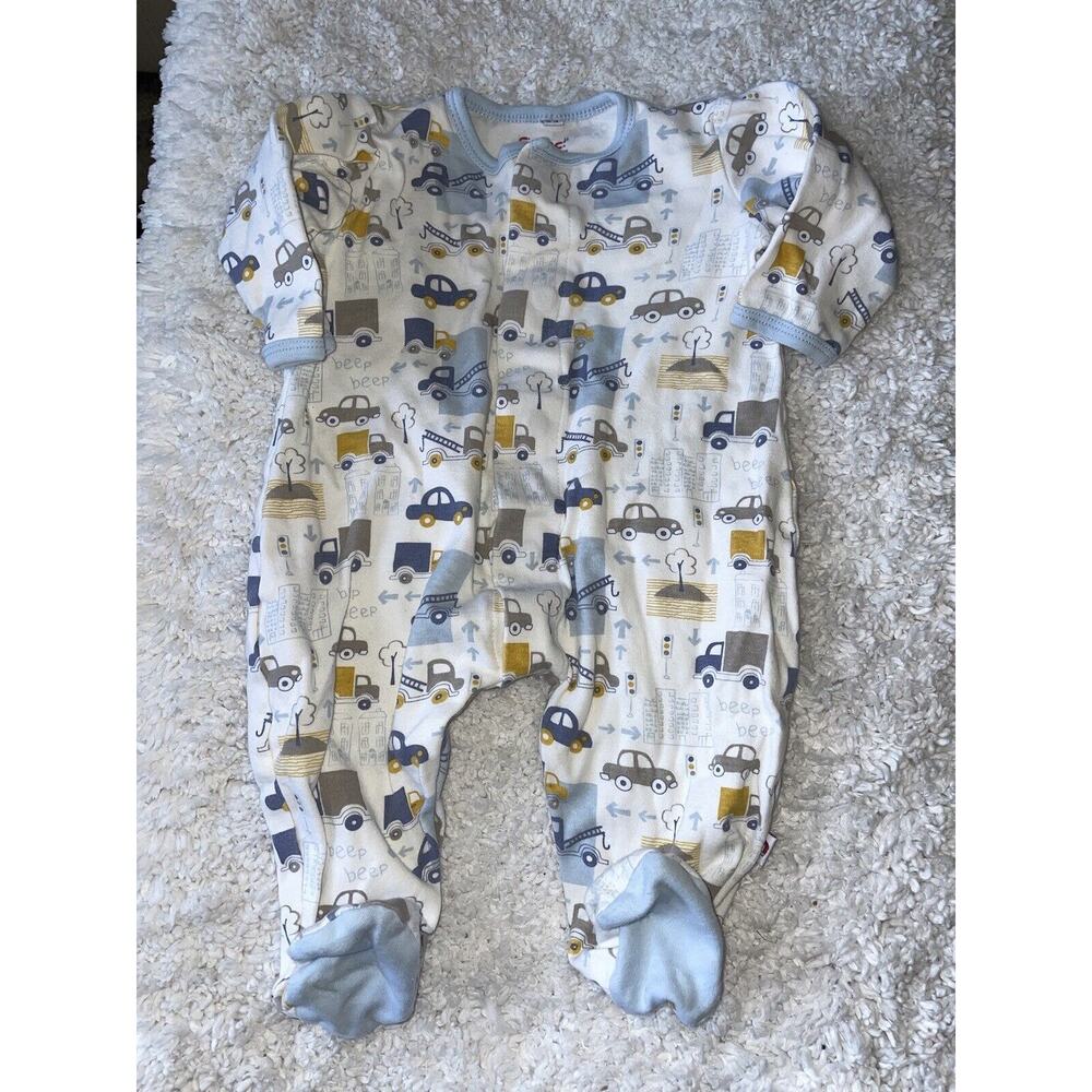 EMC Baby Sz. 6-9 Month One Pc. Car Themed Footed Romper. Cute, Great Quality